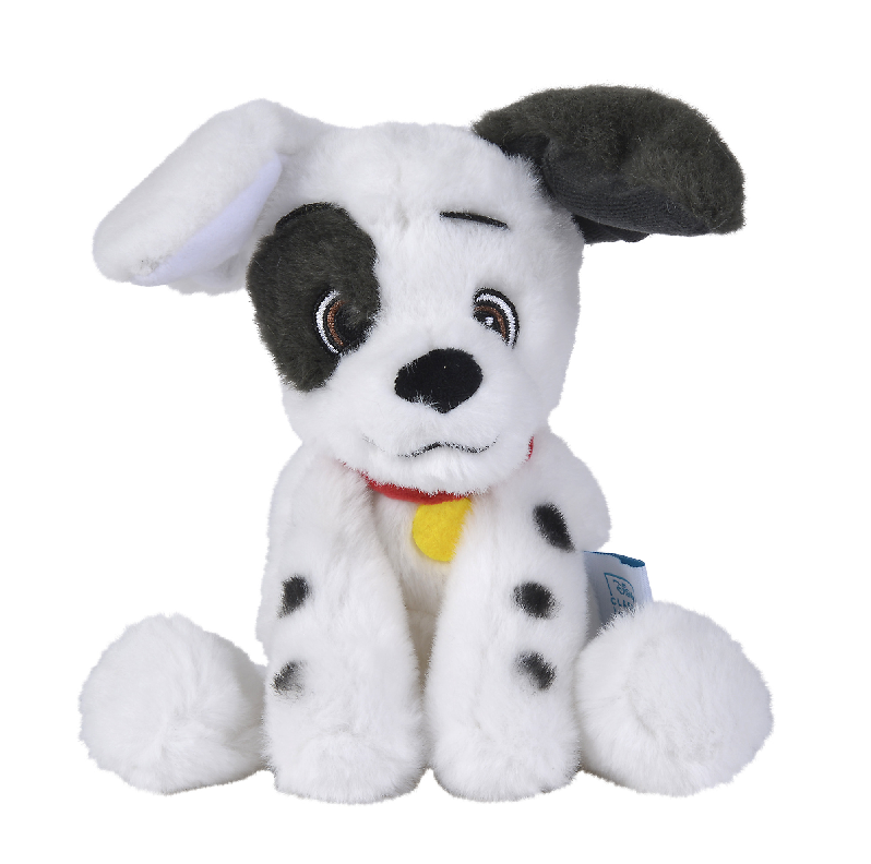  classic peluche dalmatien blanc noir 25 cm 